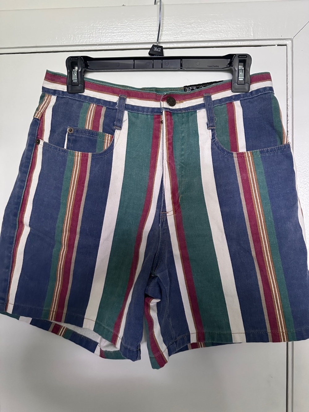 90’s NOT GUILTY stripped jean shorts vintage size 11/12